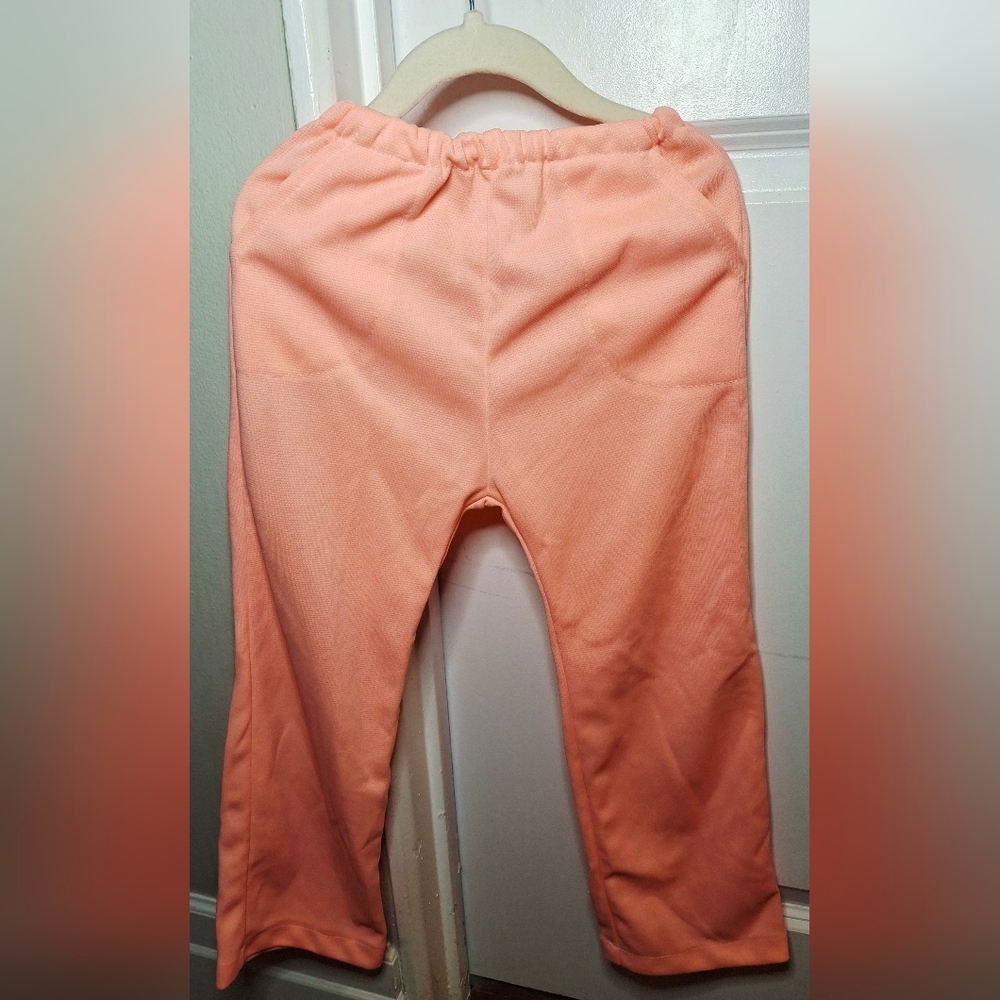 Vintage 80s Comfy Peach Colored Pants (3T/4T)